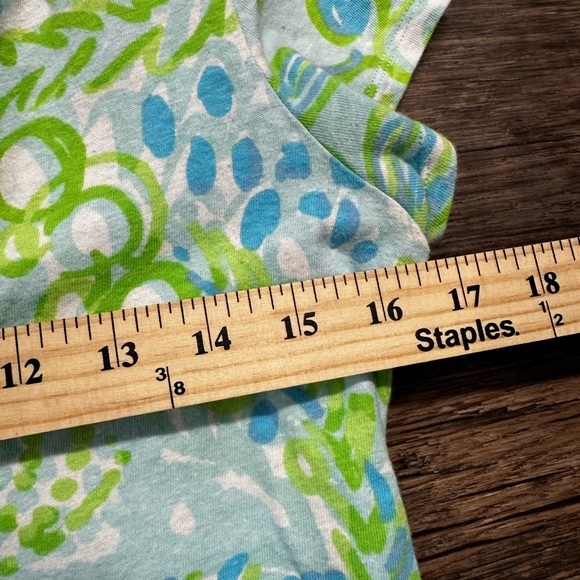 Lilly Pulitzer Green and Blue Midi Dress Sundress Women’s Size Small - Picture 6 of 7